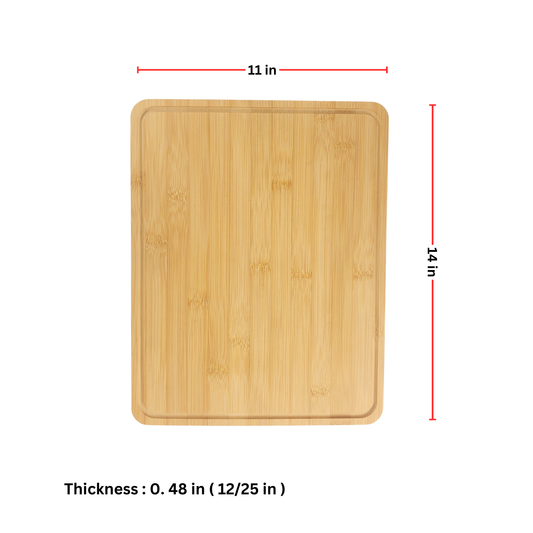 Thick Bamboo Cutting Board (14x11)