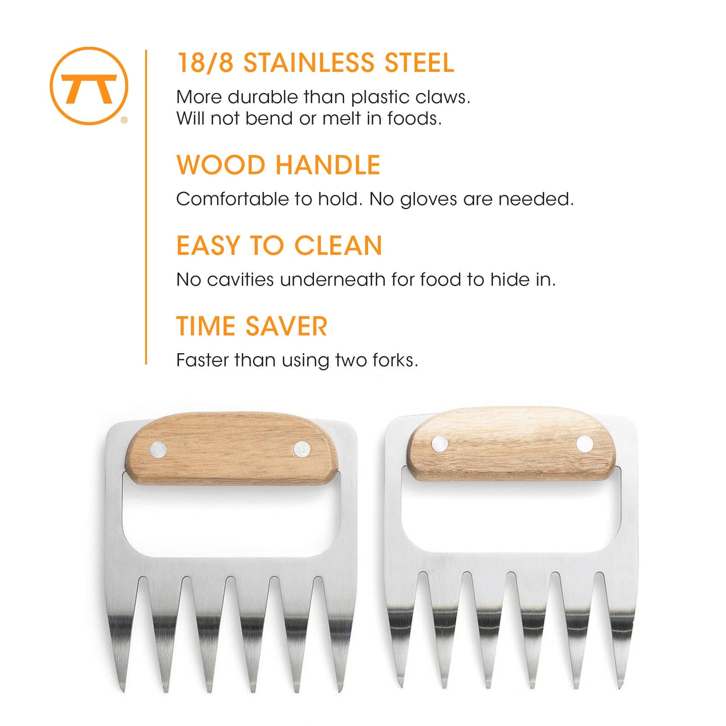 Stainless Steel Meat Shredding Bear Claws