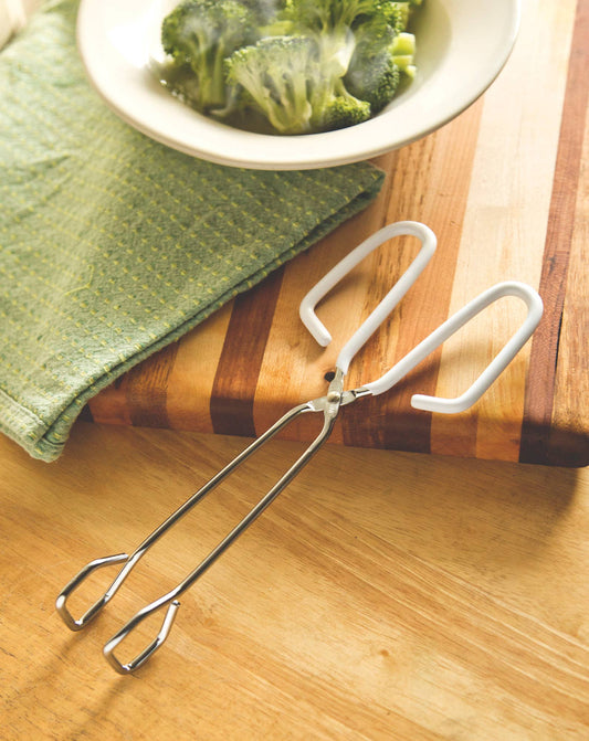 Steel Tongs with Straight Ends, 10"