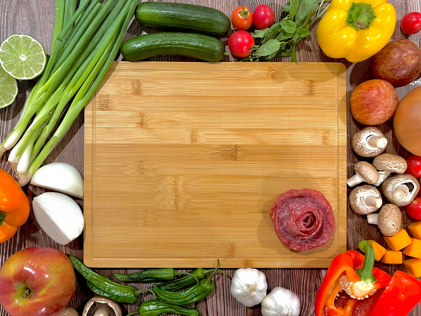 Thick Bamboo Cutting Board (14x11)